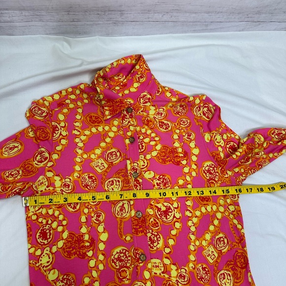 Lilly Pulitzer Pink Button Up Blouse Size S - Picture 6 of 7